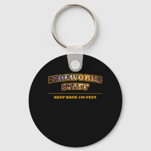 Fireworks Staff Pyrotechnican Pyro Fire Party Gift Keychain