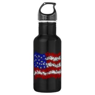 Fireworks Stars and Stripes American Flag 532 Ml Water Bottle