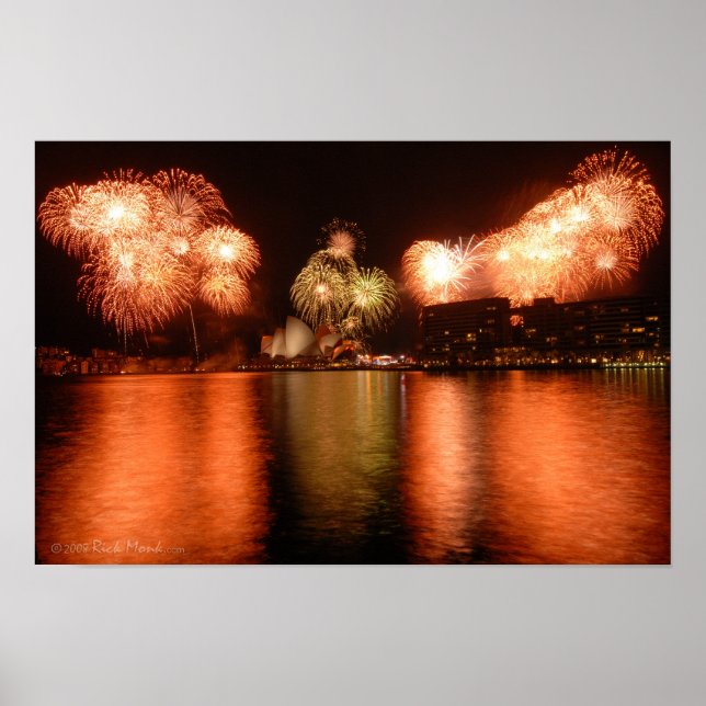 Fireworks Sydney Opera House Idol Poster (Front)