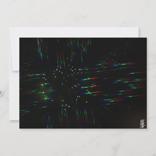 Fireworks Through 3D Glasses 3  Card (Front)