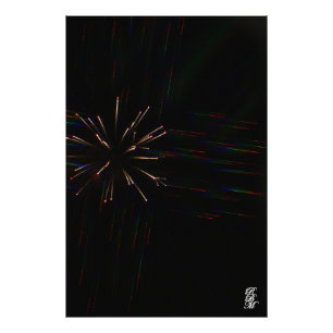 Fireworks through 3D Glasses 5  Photo Print