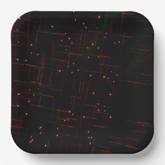Fireworks through 3D Glasses 6 Paper Plate