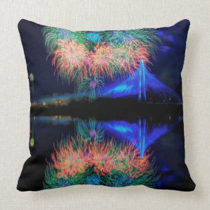 Fireworks Throw Pillow