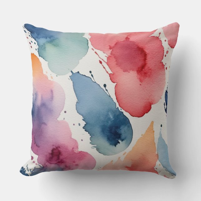 Fireworks Throw Pillow (Front)