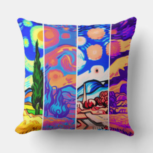 fireworks Throw Pillows