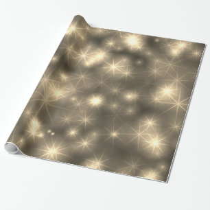 Fireworks Universe Starry Night Stars Wrapping Paper