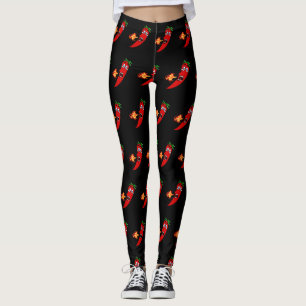 Firey Hot Pepper  Leggings