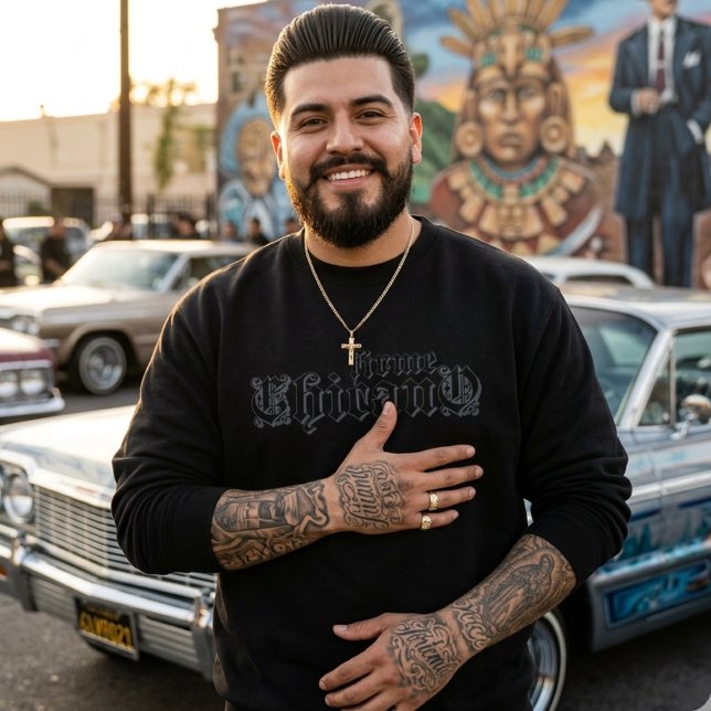 Firme Chicano Black  Sweatshirt (Firme Chicano Black Sweatshirt)