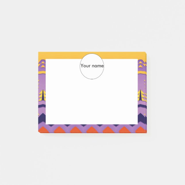 Firs and waves post-it notes (Front)