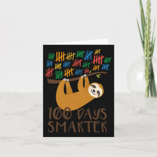 First 100 Days Of School Sloth Card