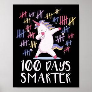 First 100 Days Of School Unicorn Poster