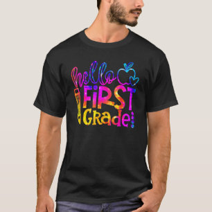 First 1st Grade Teacher Kid First Day Back To Scho T-Shirt