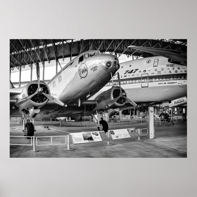 First 747 and DC-2 Poster (Front)