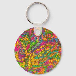 First Abstract Keychain