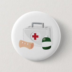 First Aid 2 Inch Round Button