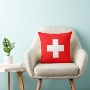 First Aid - Ambulance, School Nurse (cross) Throw Pillow