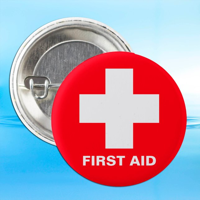 First Aid, Emergency - Ambulance, Help, Doctor 2 Inch Round Button (Creator Uploaded)