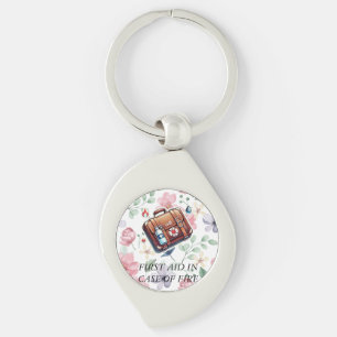 FIRST AID IN CASE OF FIRE KEYCHAIN