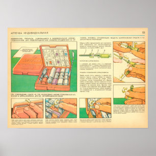 first aid kit individual poster