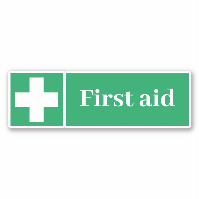 First Aid Label (Front)