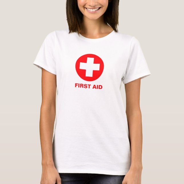 First Aid - Medic (Cross) - Ambulance, Help T-Shirt (Front)