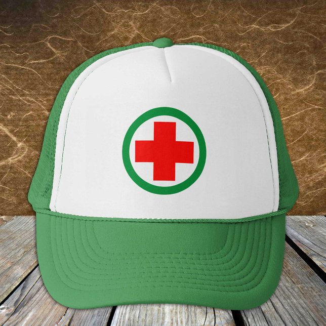 First Aid - Medic (Red Cross) - Ambulance, Help Trucker Hat (Creator Uploaded)