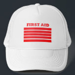 FIRST AID TRUCKER HAT<br><div class="desc">FIRST AID HAT</div>