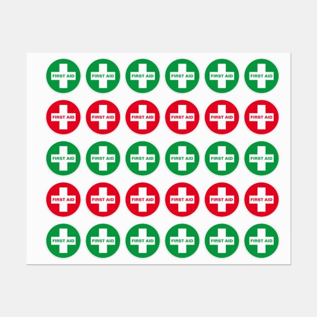First Aid (White Cross) - Ambulance, Help, Doctor (Sheet)