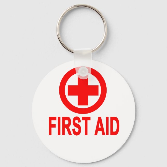 First aid Women's T-Shirts.png Keychain (Front)