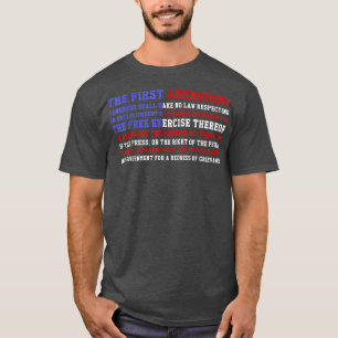 First Amendment American Pride USA Flag T-Shirt