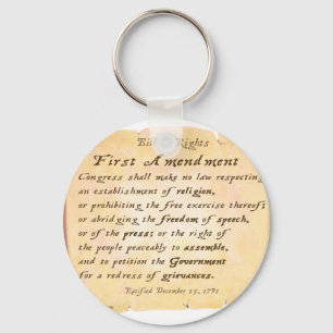 First Amendment Keychain