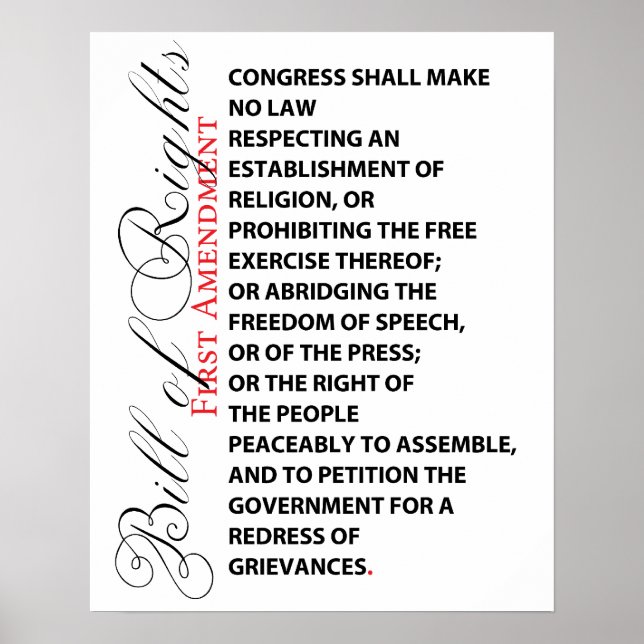 First Amendment Poster (Front)