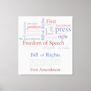 First Amendment Rights - Freedom of Speech Canvas Print