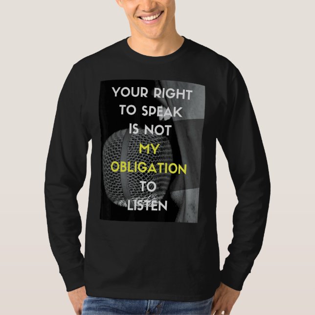 First Amendment Street Design T-Shirt (Front)