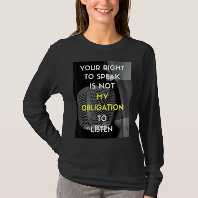 First Amendment Street Design T-Shirt (Front)