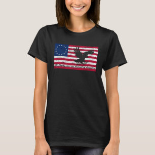 First American Betsy Ross Bald Eagle Flag Patrioti T-Shirt