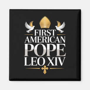 First American Pope Leo Xiv Catholic Religious Men Magnet