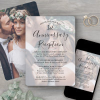 First Anniversary Wedding Reception Photo Overlay