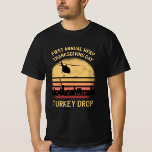 First Annual WKRP Turkey Drop Thanksgiving Day T-Shirt
