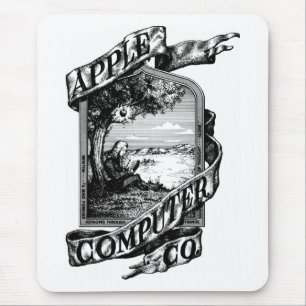 First Apple logo Mouse Pad