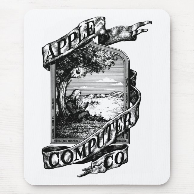 First Apple logo Mouse Pad (Front)