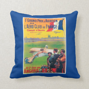 First Aviation Grand Prix Throw Pillow