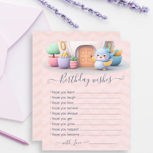 First Baby Girl Birthday wish card