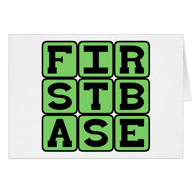 First Base, Baseball Position (Front Horizontal)