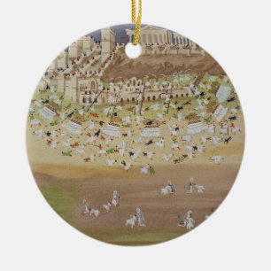 First battle of Athens in 1826, from the Pictorial Ceramic Ornament