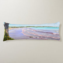First Beach Easton's Beach Newport RI Body Pillow