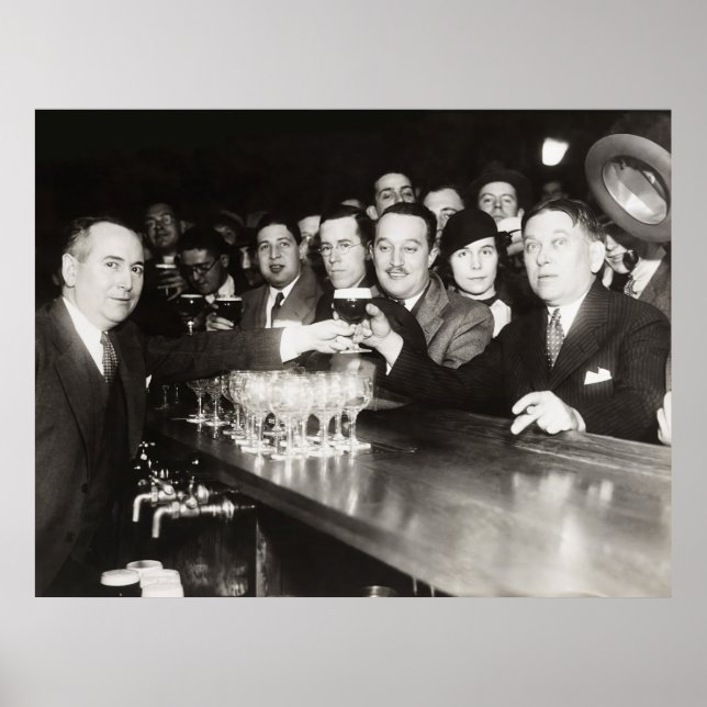 FIRST BEER AFTER PROHIBITION ENDS - BALTIMORE 1933 POSTER (Front)