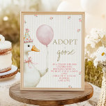 First Birthday Adopt a Goose  Poster<br><div class="desc">Make your little one's first birthday truly special with this beautiful festive Adopt a Goose Poster .</div>