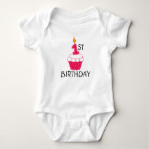 First Birthday Baby Bodysuit