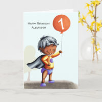 First Birthday Baby in Diapers Age Personalized